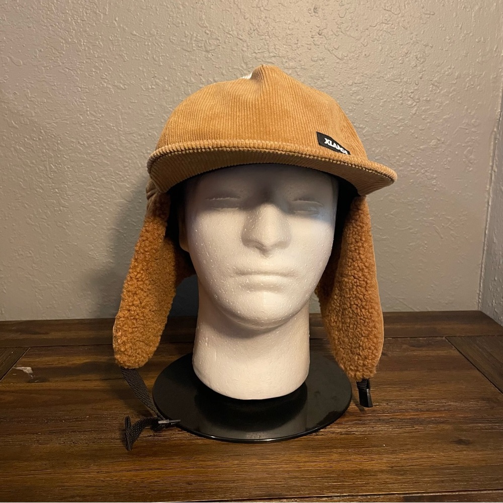 Men’s Brown X-LARGE Earflap Corduroy Cap